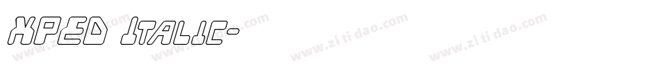 XPED Italic字体转换